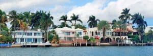 Luxury house on Hibiscus Island in downtown Miami, Florida.